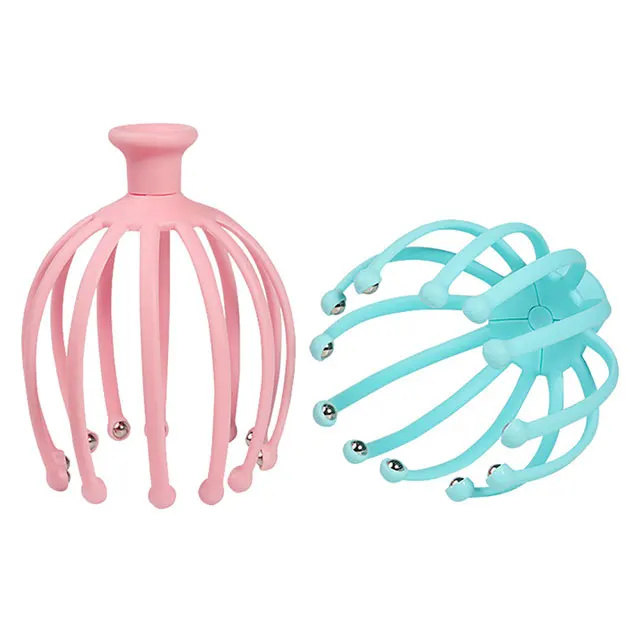 Multi-functional octopus ball massager, easy to relax acupoint scratch back and scalp