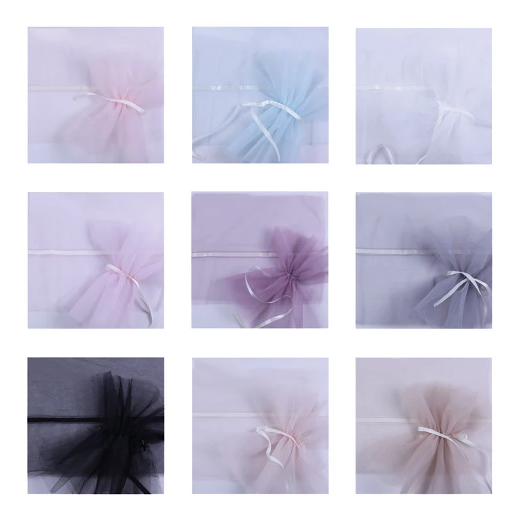 
Swan Lake series feather coat variety pleated yarn creative rose bag flower gauze flower packaging paper flower packaging 
