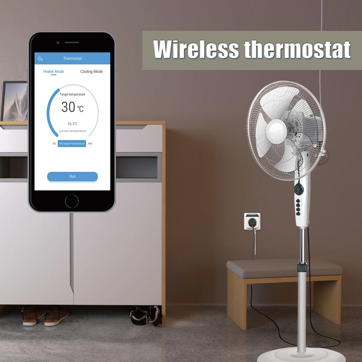 Okaylight 13A 3250W automatic temperature control thermostat wifi Tuya intelligent Thermostat for room