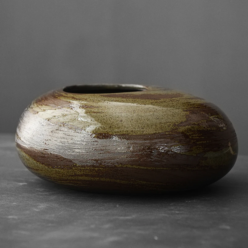 Modern Japanese Flower Arrangement Vase Creative Living Room Decoration Ceramic Zen Small Vase