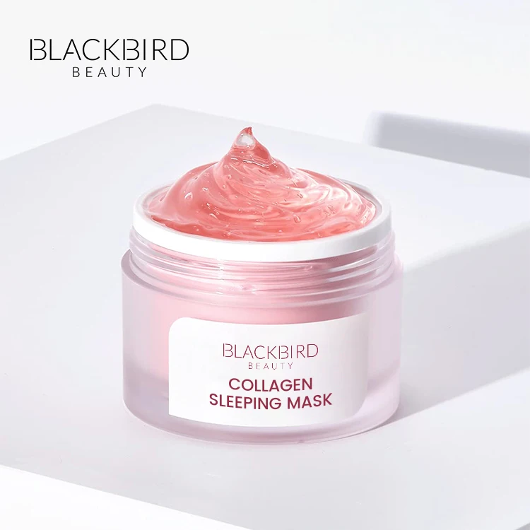 Private Label Customized Logo Moisturizing Collagen Overnight Mask Nourishing Soothing Organic Deep Cleansing Face Mask