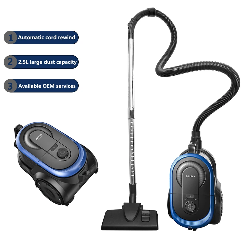 Factory OEM/ODM 2000W 25KPA Cord 2 in 1 Cyclone Upright Canister Bagless Vacuum Cleaner