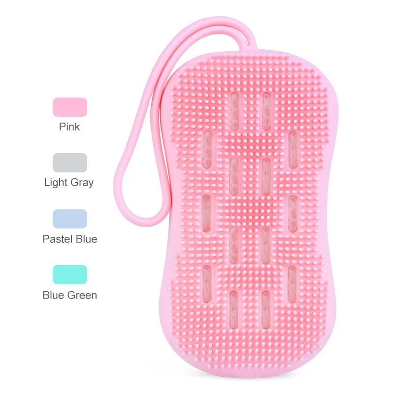 Популярный товар губка для ванны скраб с принтом силиконовый скребок