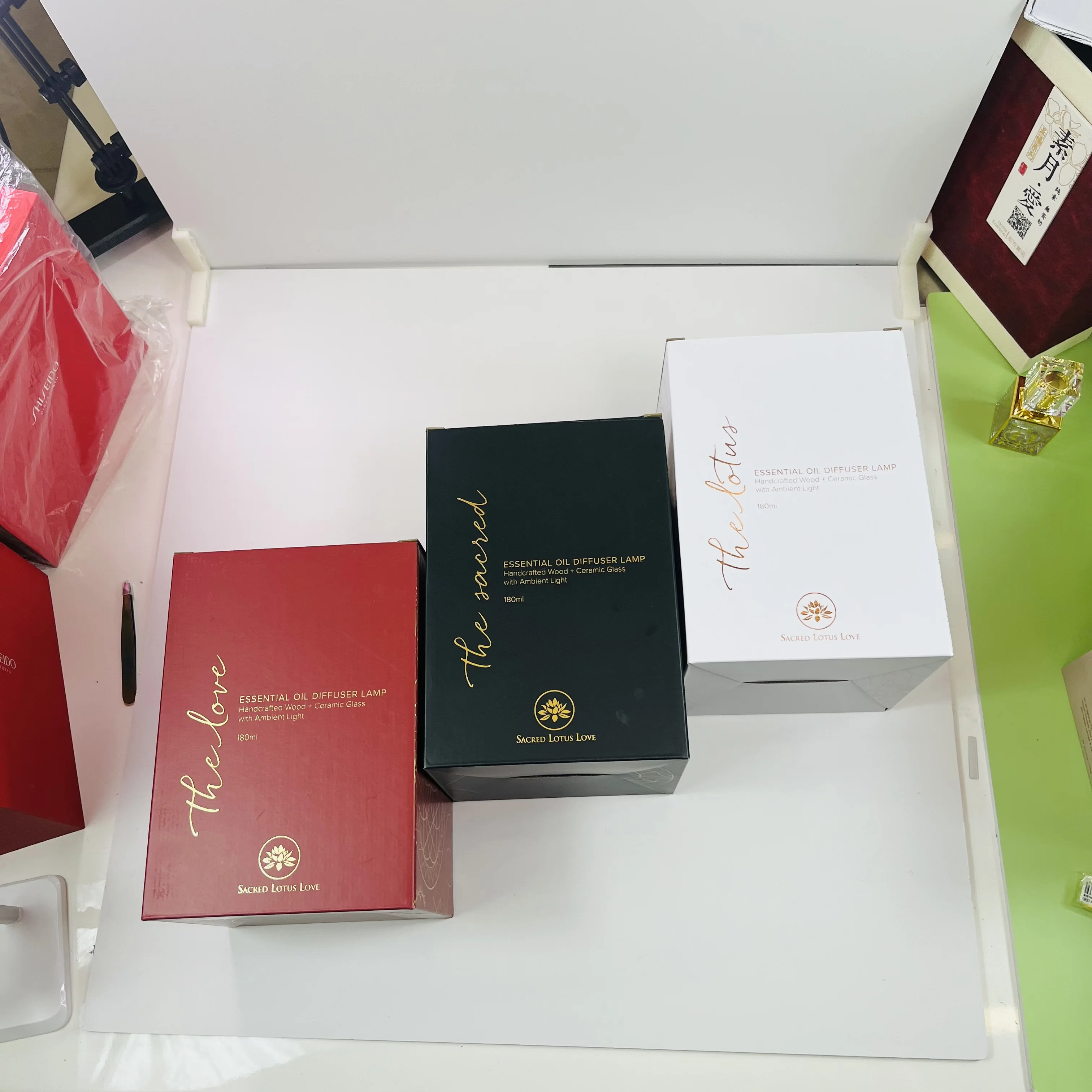 Custom three colors card and cardboard paper box for many products packaging