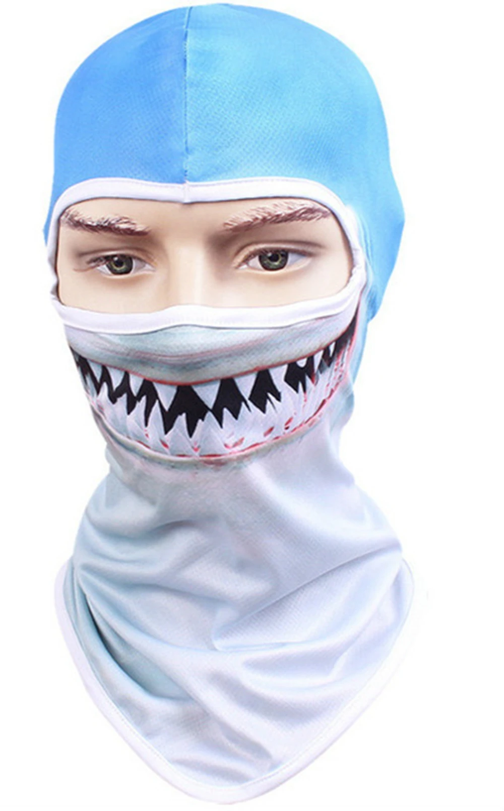 Fashion Hand Knit Ski Mask Full Face Tactical Custom Designed Thermal Balaclava White Hat