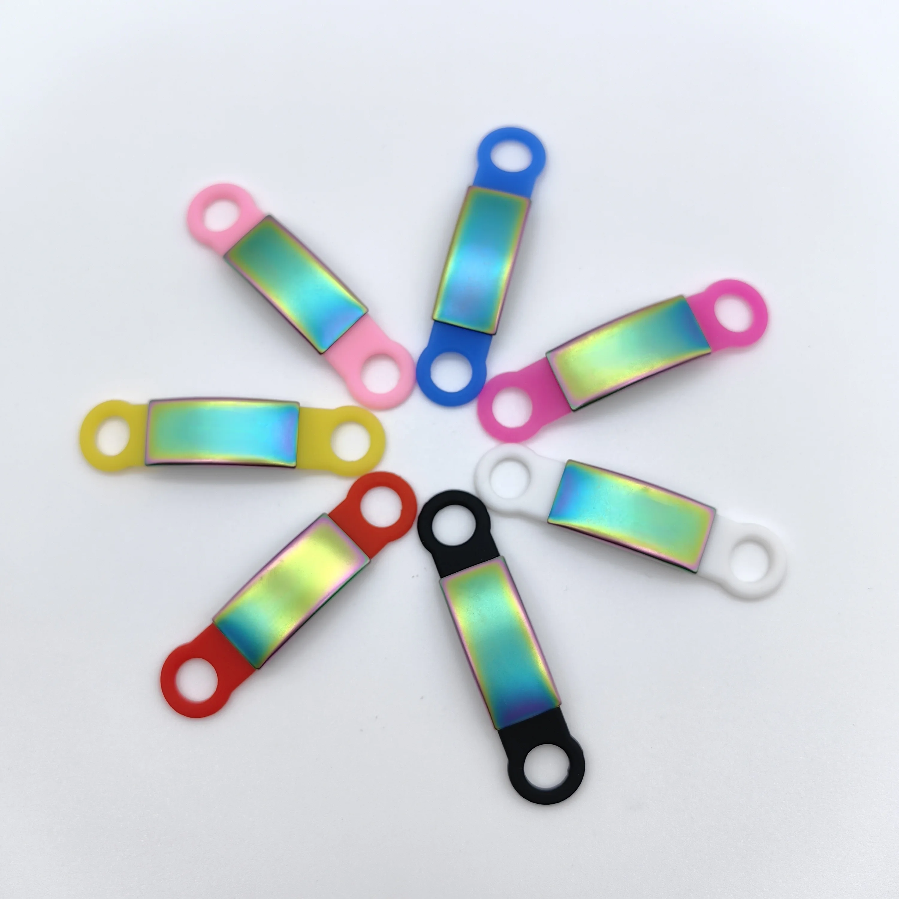 Free sample Stainless steel name plate silicone dog tag pet dog id tag for pet collar