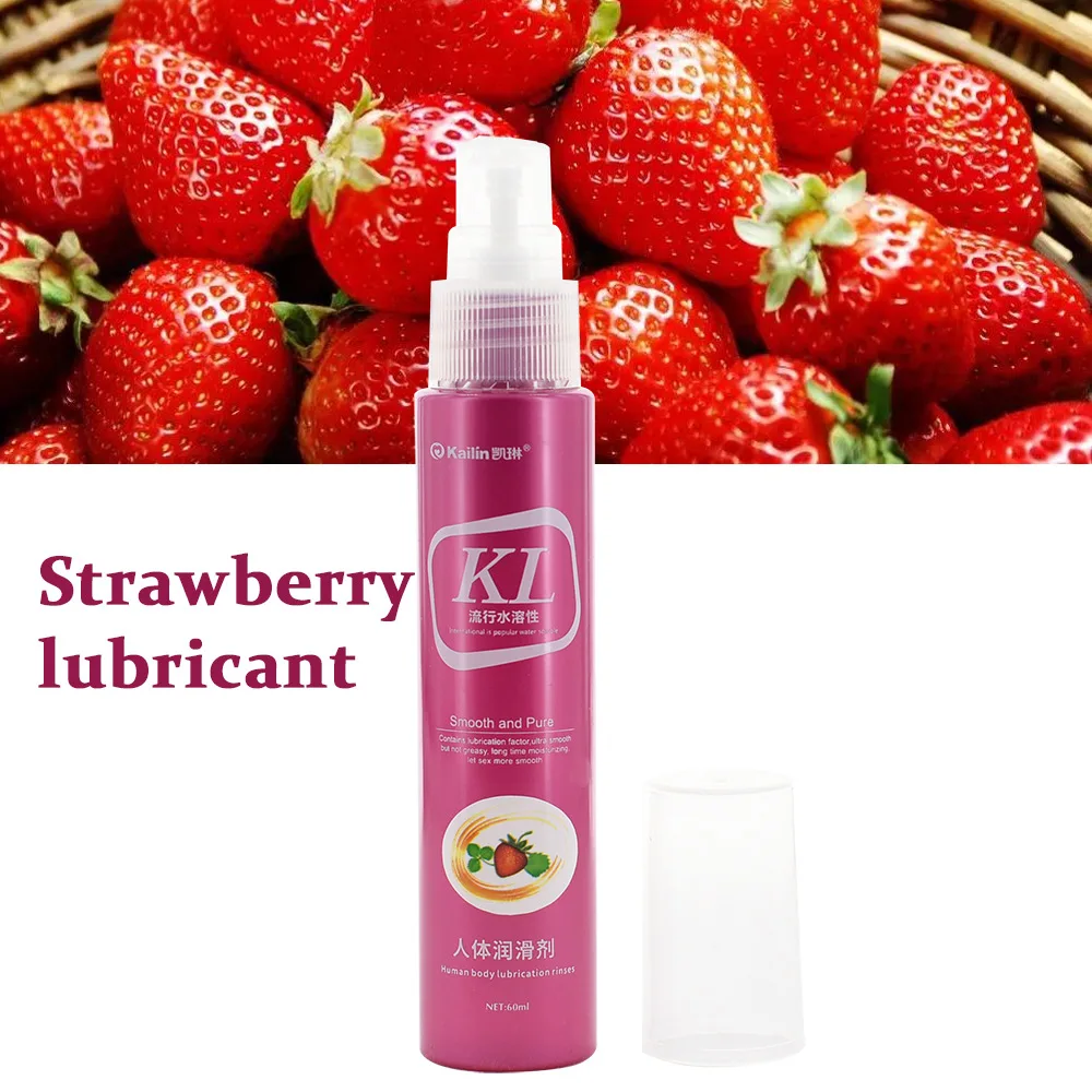 60ML Peach Flavor Water-Based Lubricant For Male Female Lubrication Adult Sex products Warm Lubricant for Sex