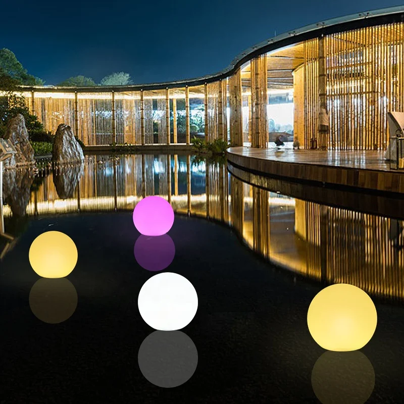 Custom Various Size High-Quality Waterproof Floating Pool Led Ball Lights