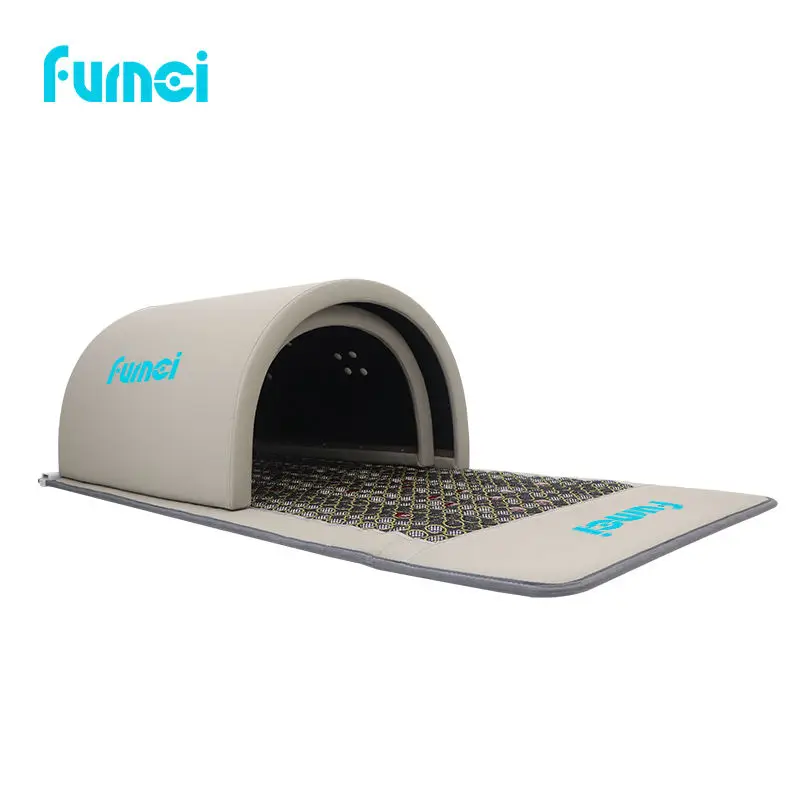 FUMEI ZERO 360 Far Infrared Sauna Dome with Mat and Stones Mobile Infrarotsauna Kuppel PU Modern Sauna Portable