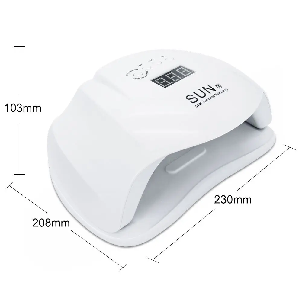 Hot Sale SUN X 54W UV LED Lamp Professional Salon Nail Lamp Drying Gel
