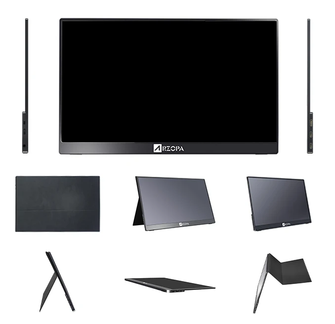 Arzopa Oled dual Portable laptop screen Monitor touchscreen 4k ultra hd 14.0 17.3 usd c display portable monitor