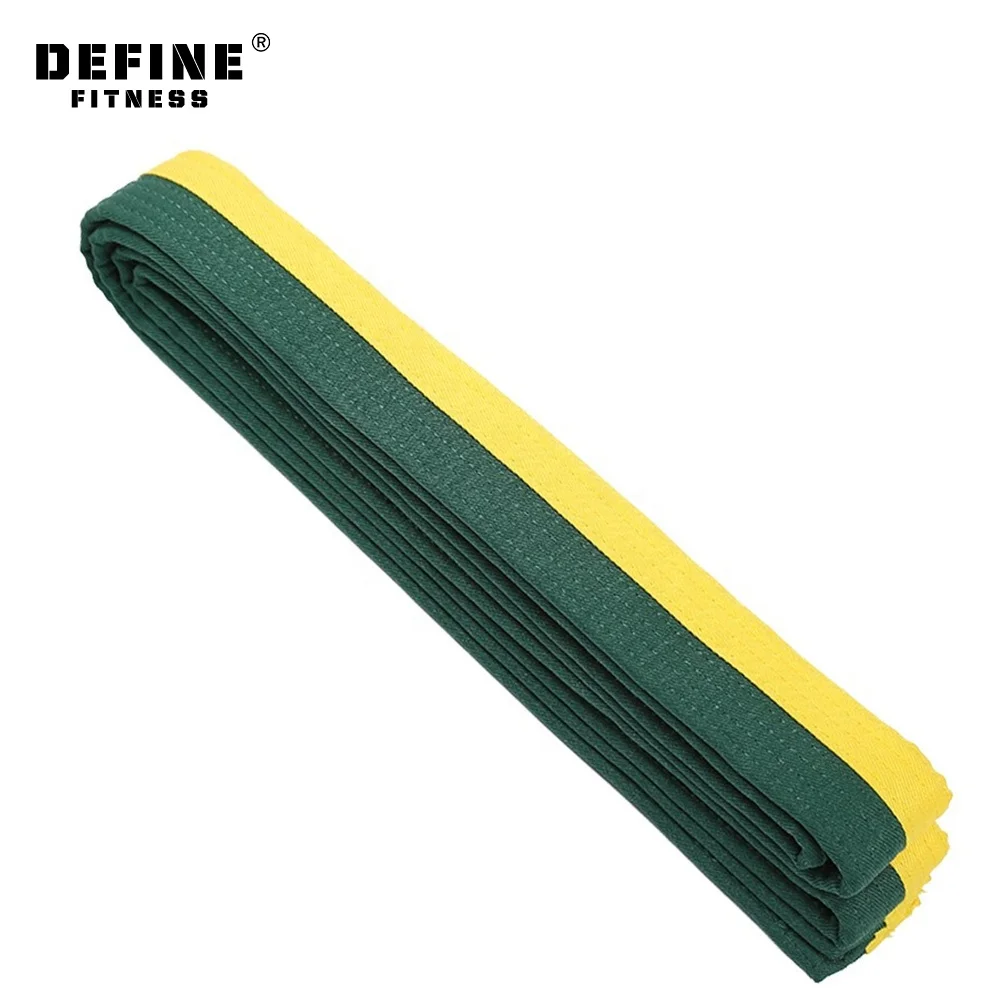 Define fitness Colourful martial arts custom belts taekwondo belts karate belts