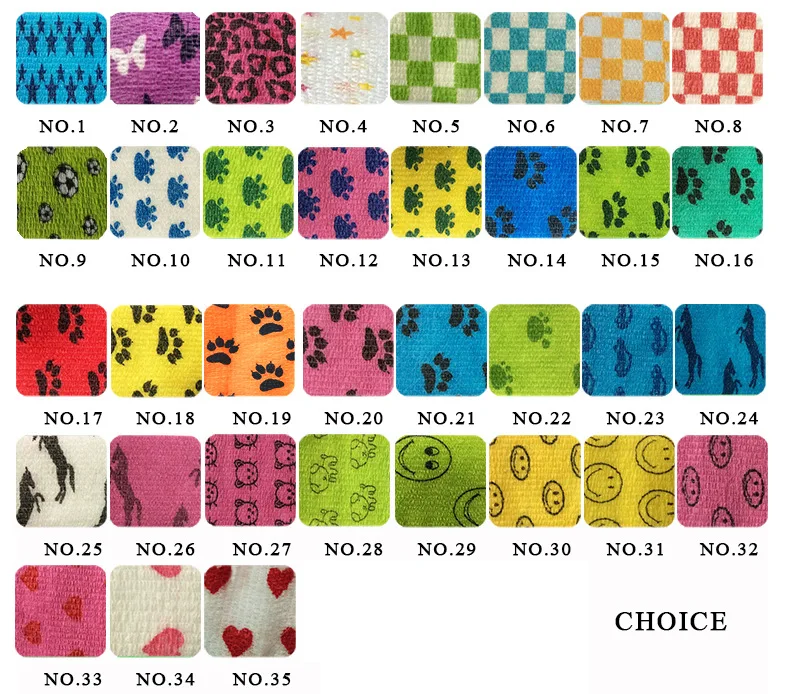 Colorful Sport Self Adhesive Elastic Bandage Wrap Tape Elastoplast For Knee Support Pads Finger Ankle Palm Shoulder