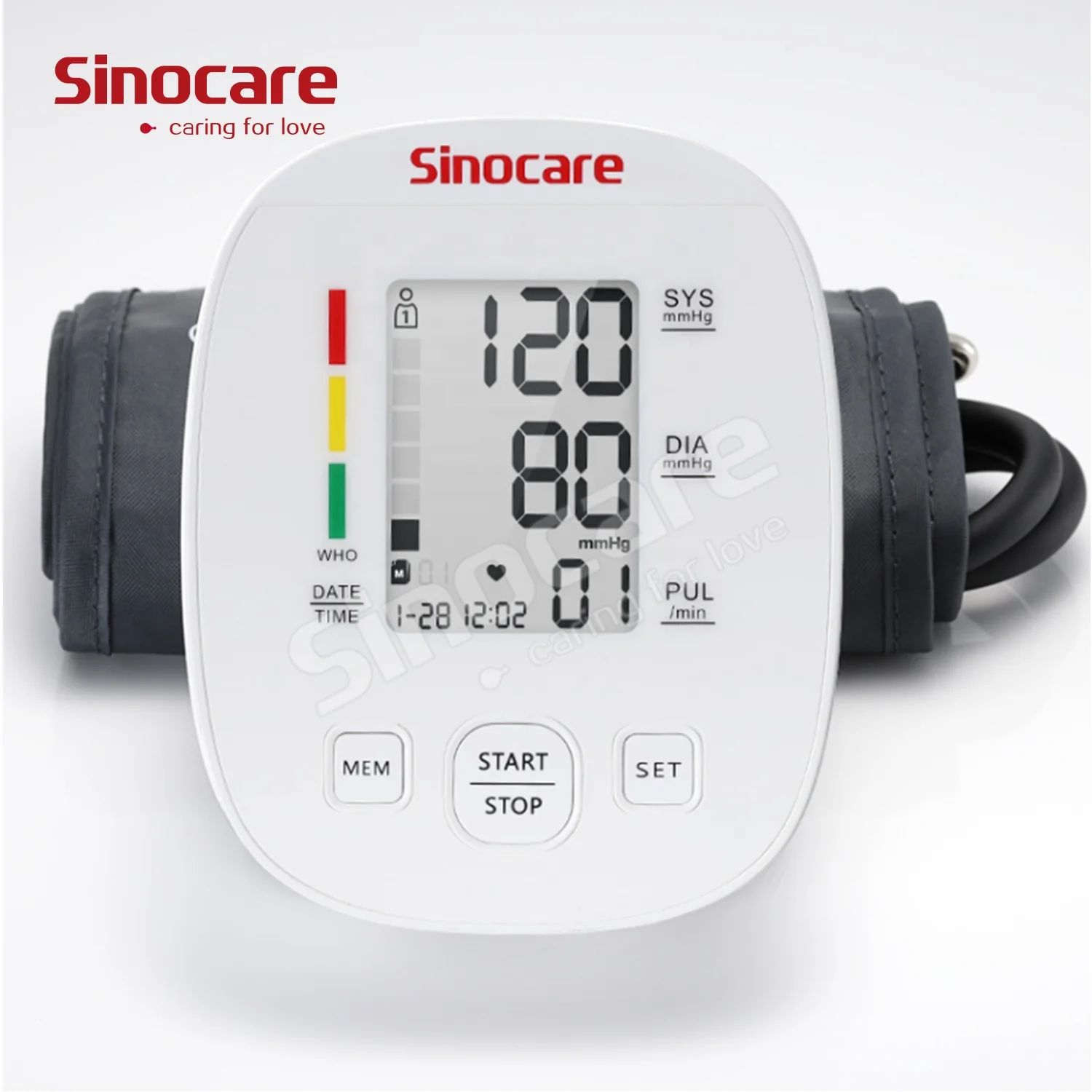 Sinocare Rechargeable Free Blood Pressure Check Machine Digital Blood Pressure Meter Arm Blood Pressure Meter Monitor BP (1600335762164)