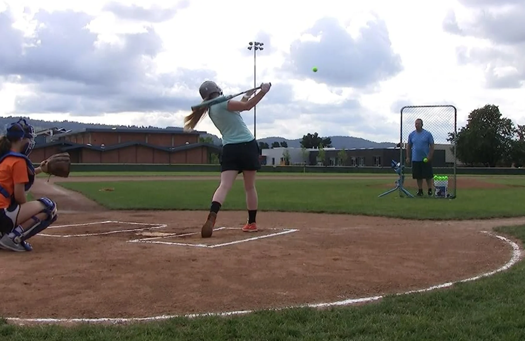 PowerAlley Seamed 60 MPH White Lite dimpled baseballs, Pitching Machine balls