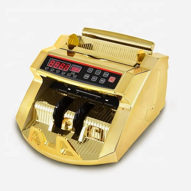 0288 LED currency counter machine GOLD money counter  money detecting machine