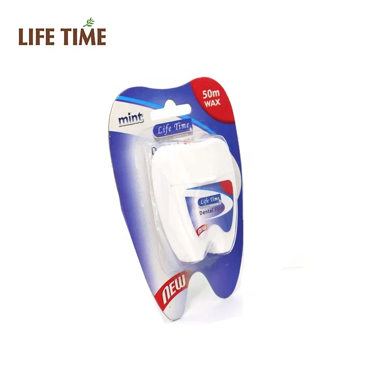 BSCI tooth shape nylon PTFE mint waxed various flavour dental floss