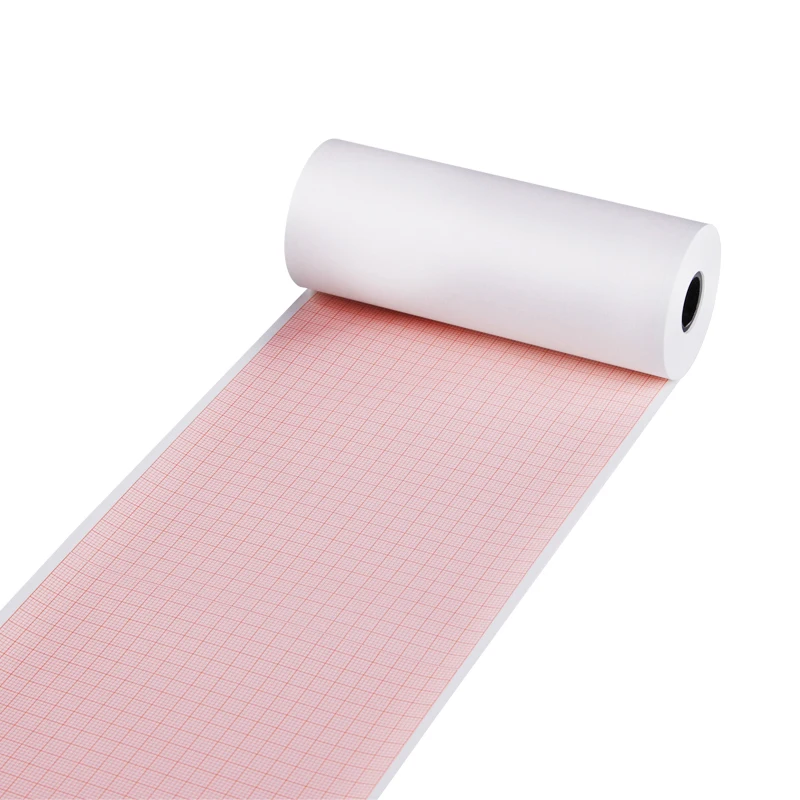 Factory Supply Medical Use ECG Paper Roll 6 Channel 110*20m 112*20m ECG Recording Chart Thermal Paper
