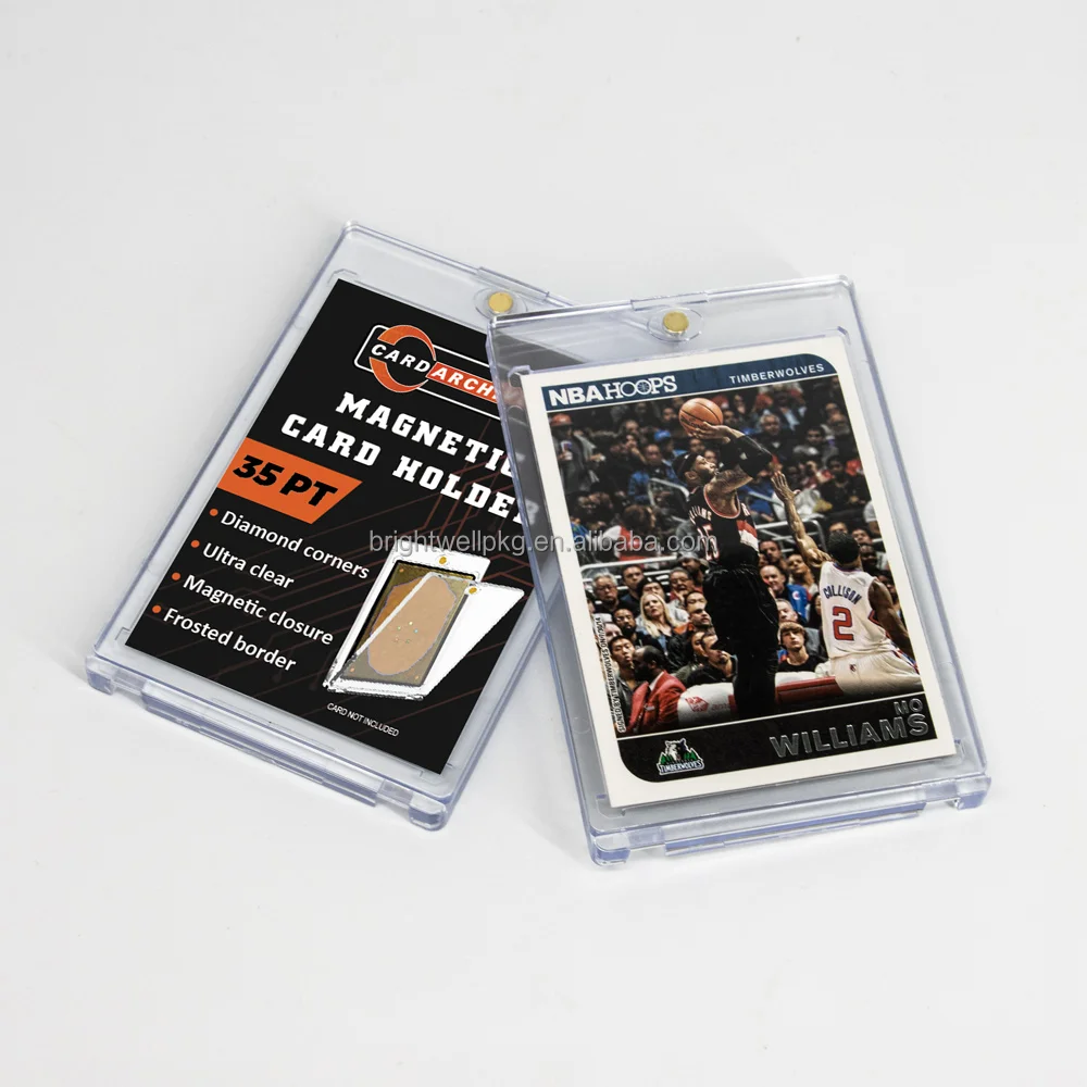 Wholesale One 35pt Touch Ultra Uv Protection Pro Magnetic Card Holder 35pt Stand Trading Sports Baseball Pokemon Card Case