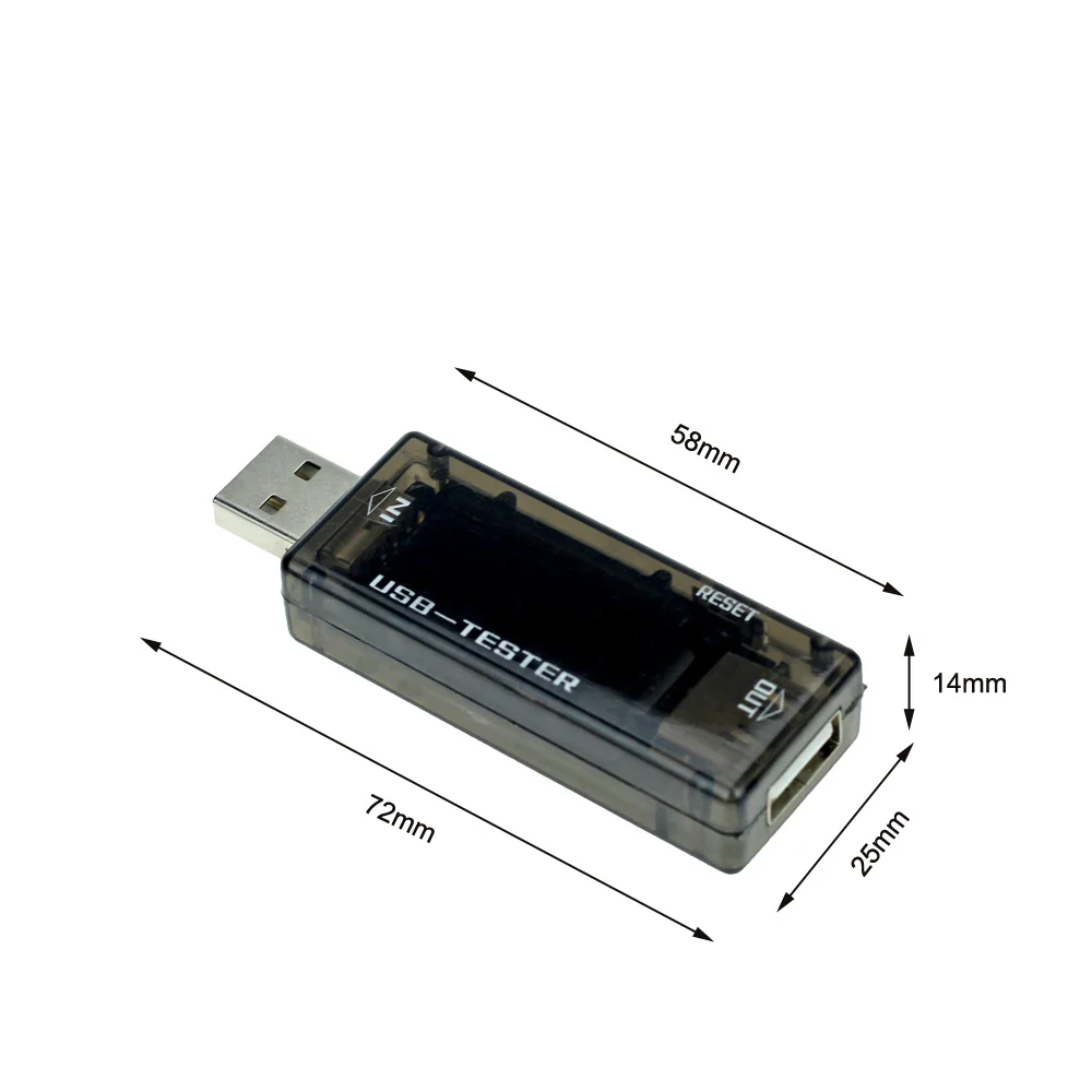  Электронный тестер 3 в 1 измеритель емкости и напряжения тока с USB-портом для мобильного внешнего