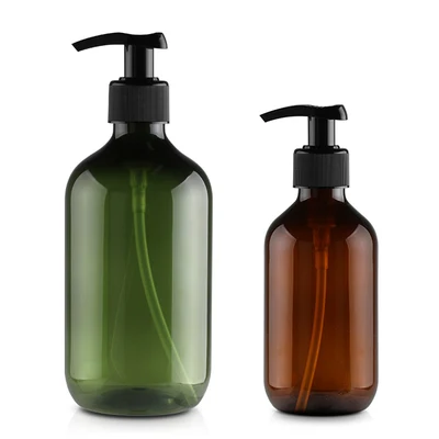 Empty body wash shower gel bottle 250ml 300ml 400ml plastic shampoo bottle with pump