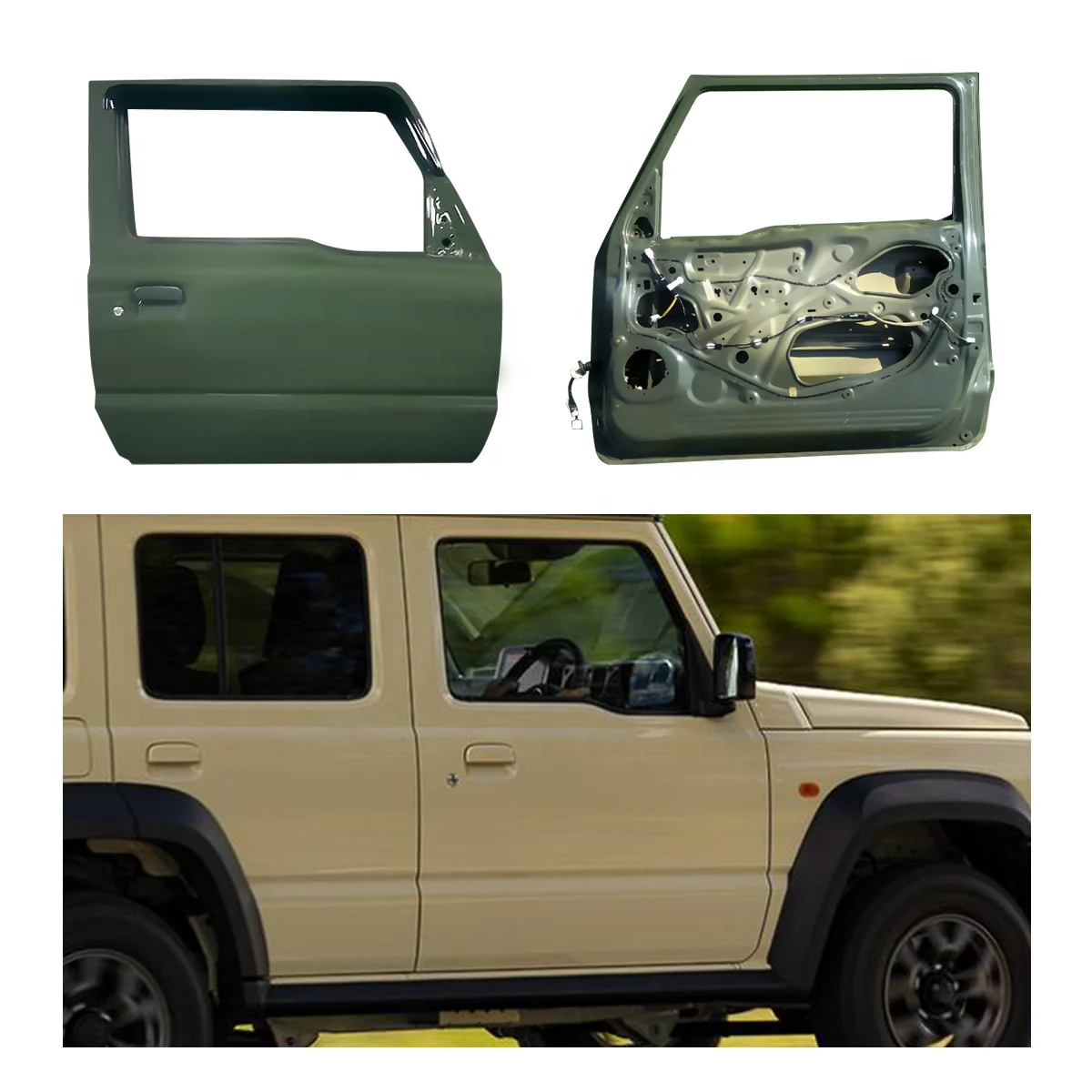 Manufacturer Car Body parts jimny Aluminum Door Front Door Left Right Side For Suzuki jimny 2021 2022 2023 front door