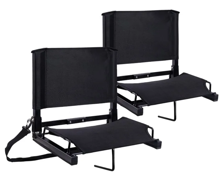 2 Pack Folding & Portable Stadium Chair Stadium Seats Bleacher Seat Chairs