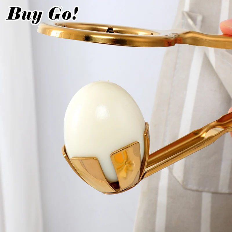 Kitchen Egg Slicer Cutting Egg into a Flower Shaped Handheld Stainless Steel Egg Cutter