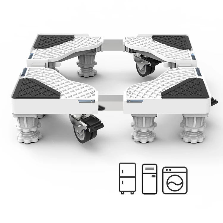 
China oem steel washing machine stand with wheels 