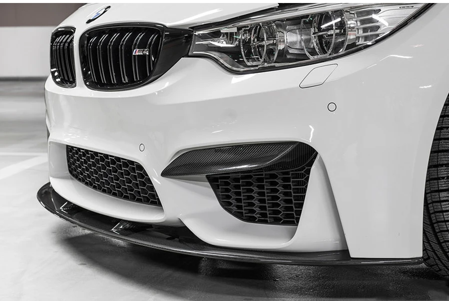 Prepreg Dry Carbon Fiber Competitive Type Front Bumper Upper Vent Cover Trim For F80 M3 F82 F83 M4 15-18