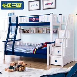 Twin Loft sleeping space+1 bed for whole family +  functional kids bed with storages