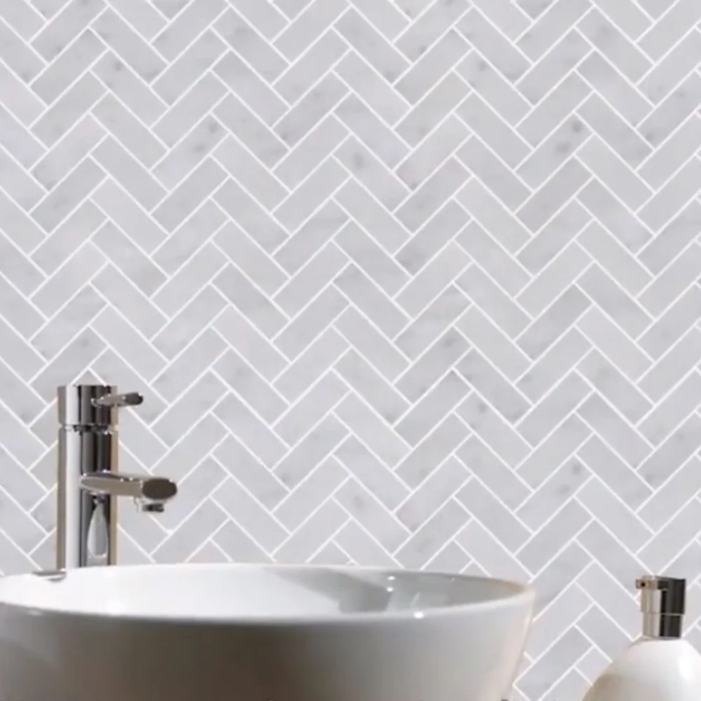 Good Quality Italian Bianco Carrara White Stone Marble Mosaic Tile