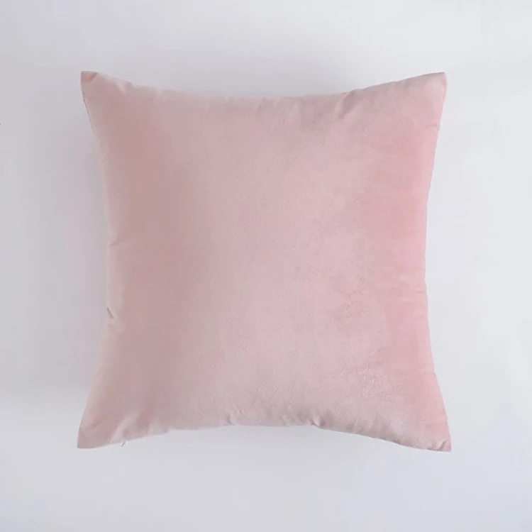 Solid color Dutch velvet pillow pillow Nordic velvet pillow cushion sofa bedroom large custom