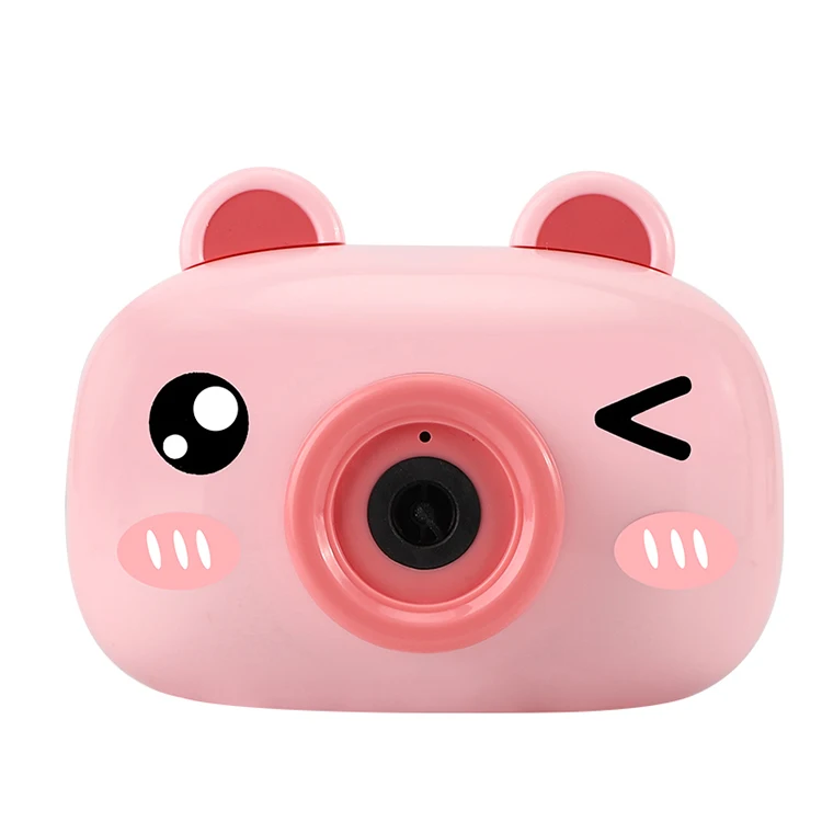 2023 Cute Cartoon Pig Camera Kids Baby Bubble Machine Outdoor Automatic Bubble Maker Gift For Girlfriend Bath Toy For Children