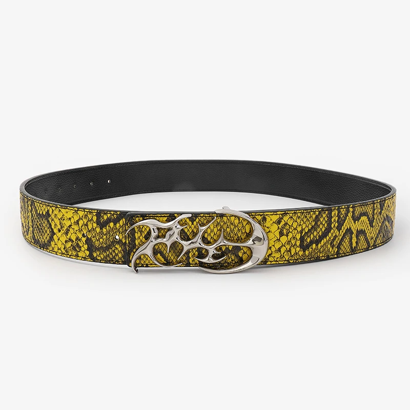 3D snakeskin Belt Imitation Nylon Printed Heat Transfer Webbed/Lanyard/Shoe Material PU Belts