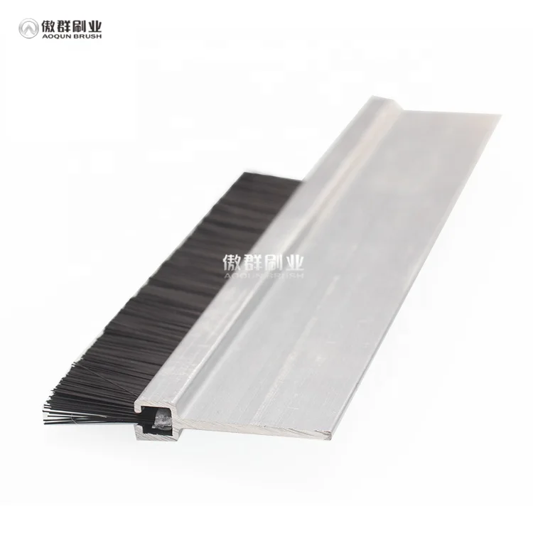 Air Stop Brush Door Bottom Seal-Brush-Brown Aluminium Door Brush Strip