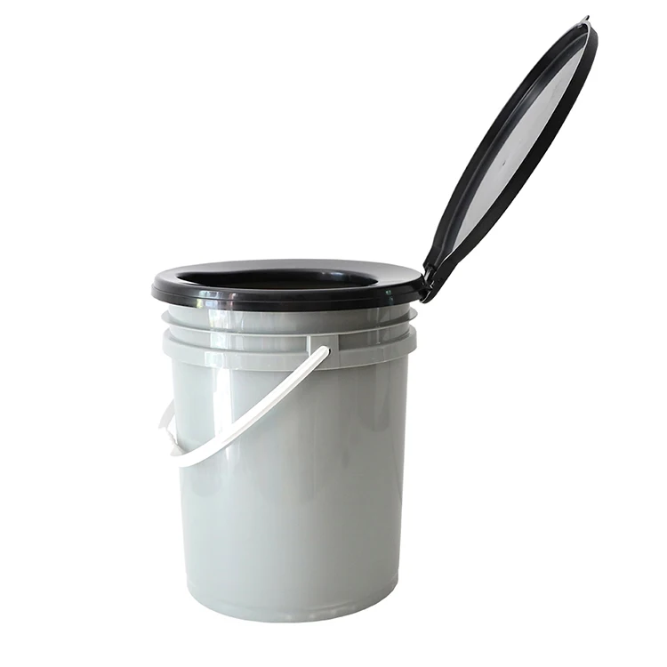 Height 35cm portable bucket lid car toilet for outdoor camping