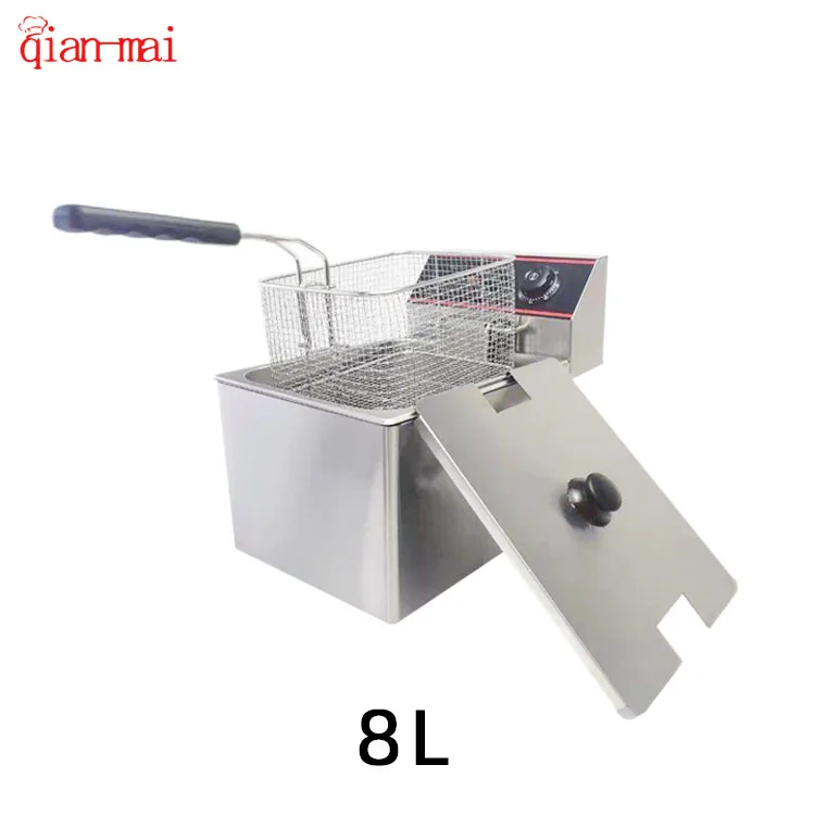 Corn Dog Potato Chips Fryers Commercial Industrial Chicken Pressure Electric Deep Fryer Machine Basket Oil Filter Machine