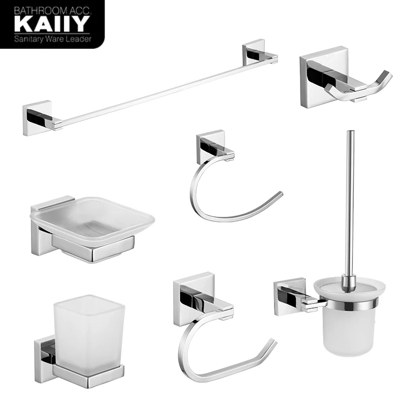 KAIIY Zinc Stainless Steel Robe Coat Holder Wall Mount Bathroom Hanger Robe Hook