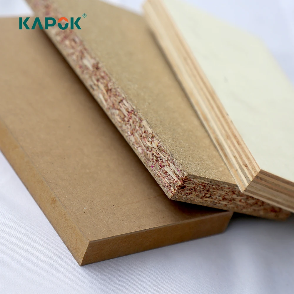 Kapok wood mdf board white panel melamin mdf board