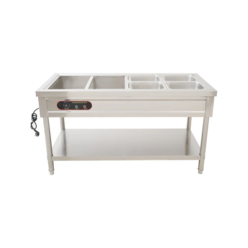 Customized Electric Buffet Bain Marie Food Warmer Steam Table for Hotel Restaurant Catering Equipment Factory
