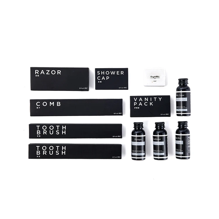 Customized Disposable Hotel Amenities Set Packaging Travel Kit Sewing Kit Dental Set