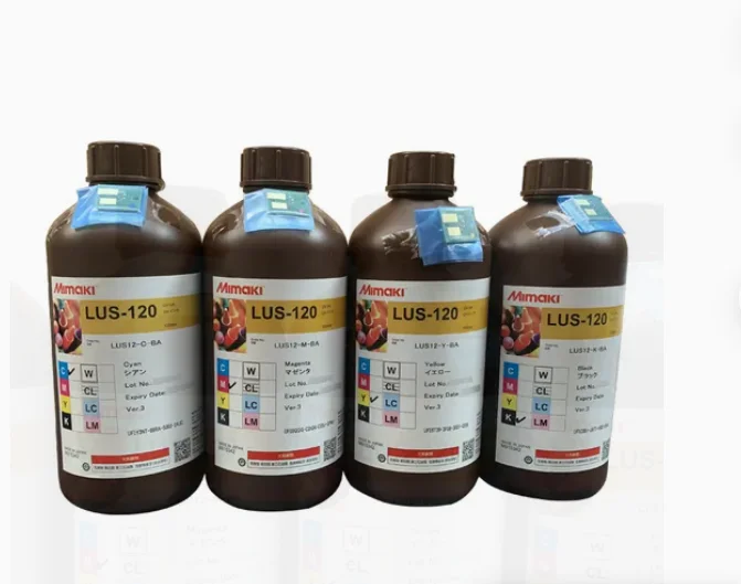 Оригинальные Lus-120 Mimaki УФ-отверждаемые чернила для принтеров Ujv & Ujf бутылка 1000 мл