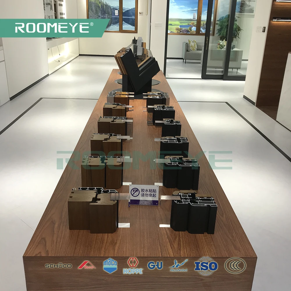 German system aluminum wood window