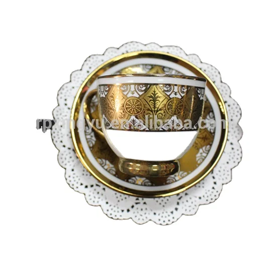 Best selling products ceramic pakistan tea set, gold plated tea set