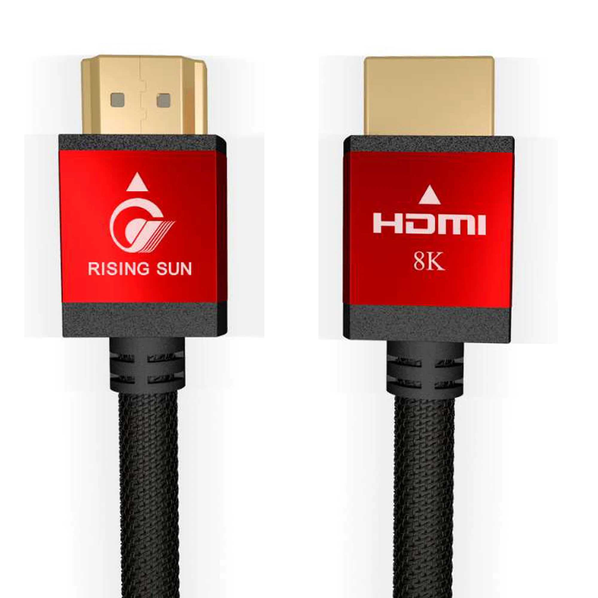 Certified Premium 3m 8K 4K HDMI Kable 120hz 60hz HDMI Cabo Red And Black Video HDMI Cable