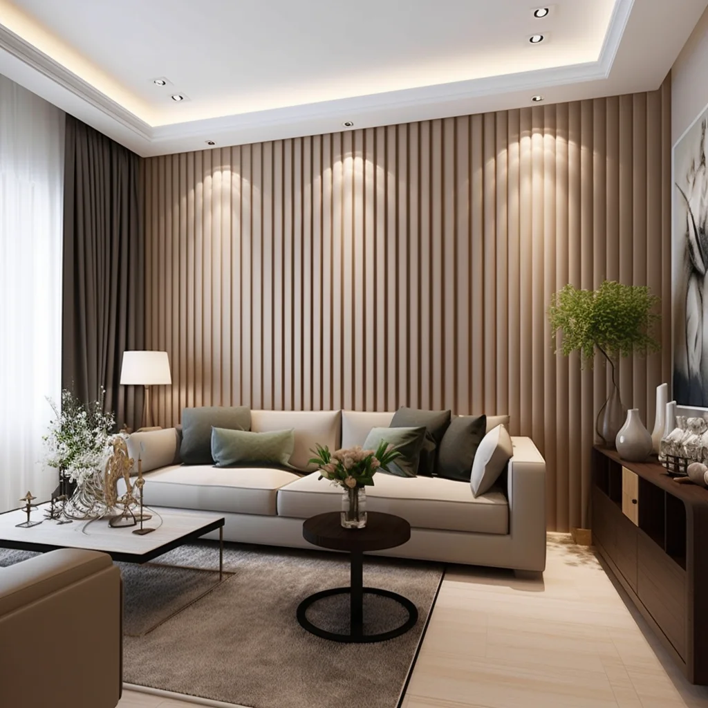 3 D Wood Decoration 3d Wallpaper Veneer Slats Wooden Wall Panel Decor Interior