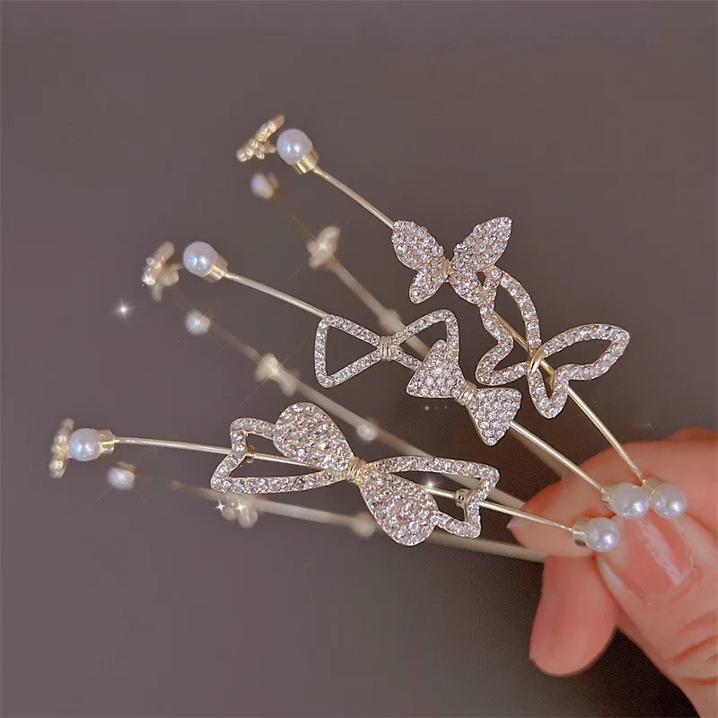 Luxury Girl Hairband Rhinestone Bow Women Headband Bridal Wedding Hair Accessories