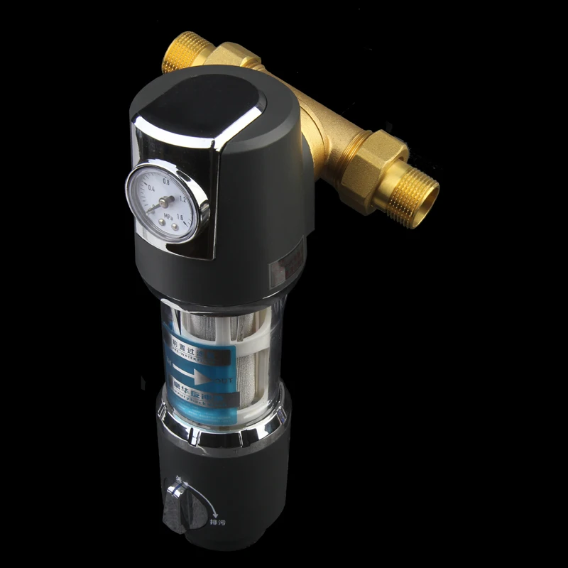 factory price 40 micron whole house backwash water filter with Scrapper