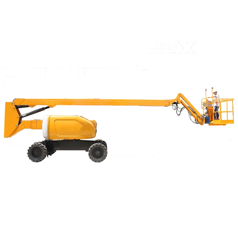 Smart Towable Articulated Boom Lift with Hybrid Power for Sustainable Lifting